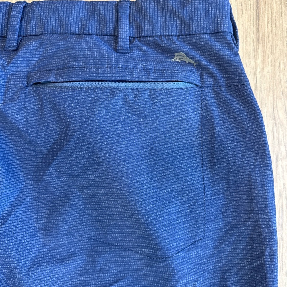 Tommy Bahama Pants Mens 40x36 Blue Performance Golf Casual Textured Chino Travel - Picture 10 of 10